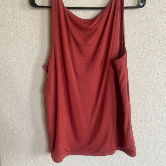 NWT Maurices Asymmetrical Burnt Orange Tank Top Size XL - Picture 4 of 7
